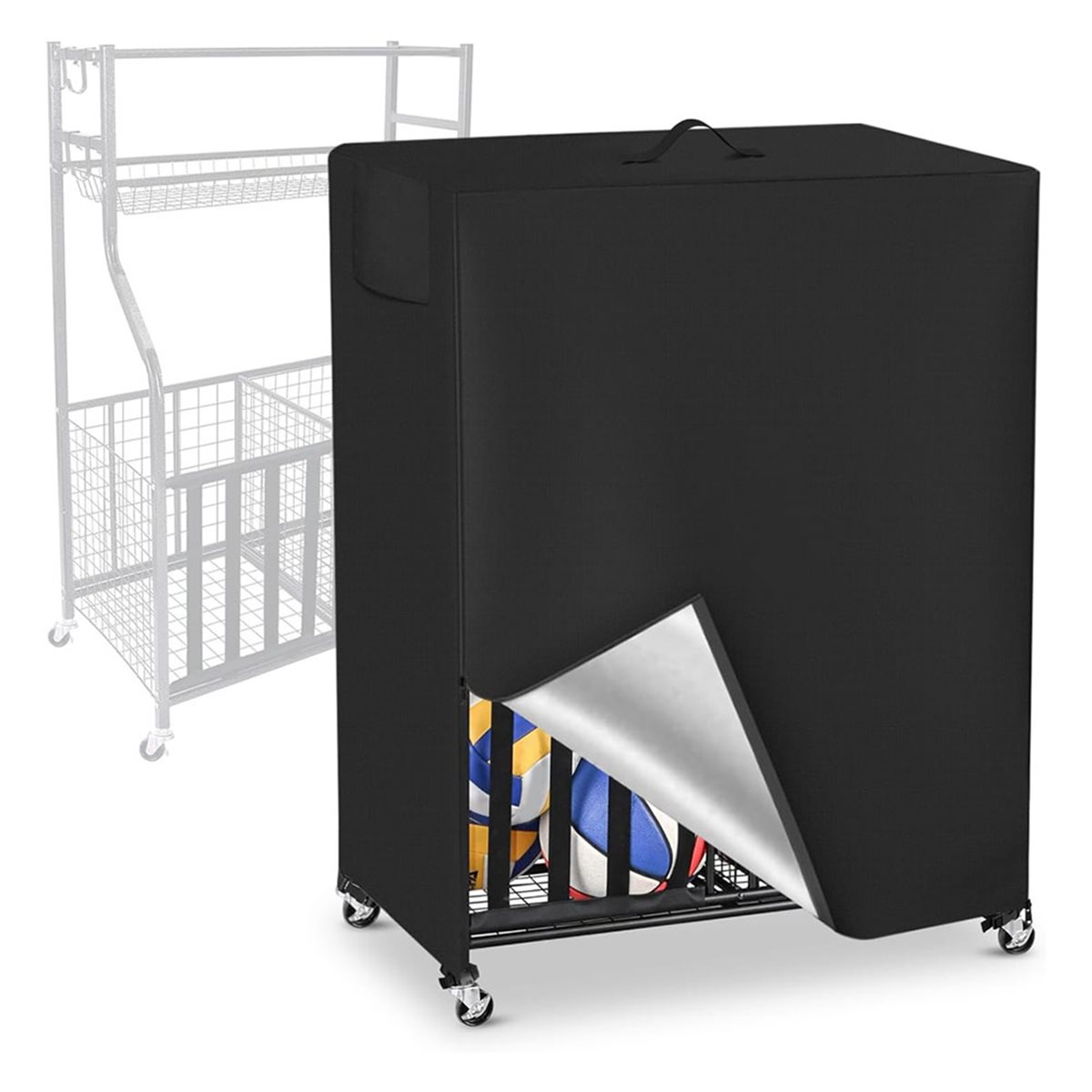 Sports Equipment Organizer Garage - Basketball Rack Cover Garage Sports Equipment