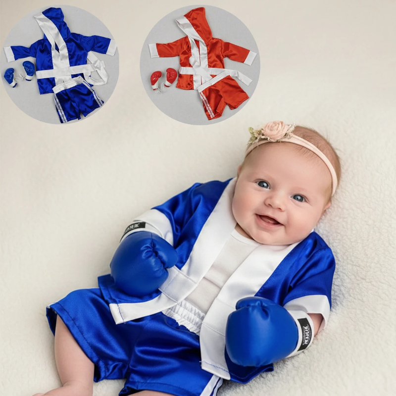 Boxing Glove Set - Newborn Photography Props Baby Boy Boxing