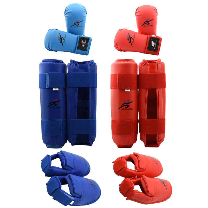 Boxing Glove Set - Leg Hand Foot Protector Taekwondo Sparring