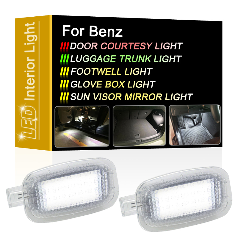 Sports Equipment Organizer Garage - White LED Door Courtesy Luggage Trunk