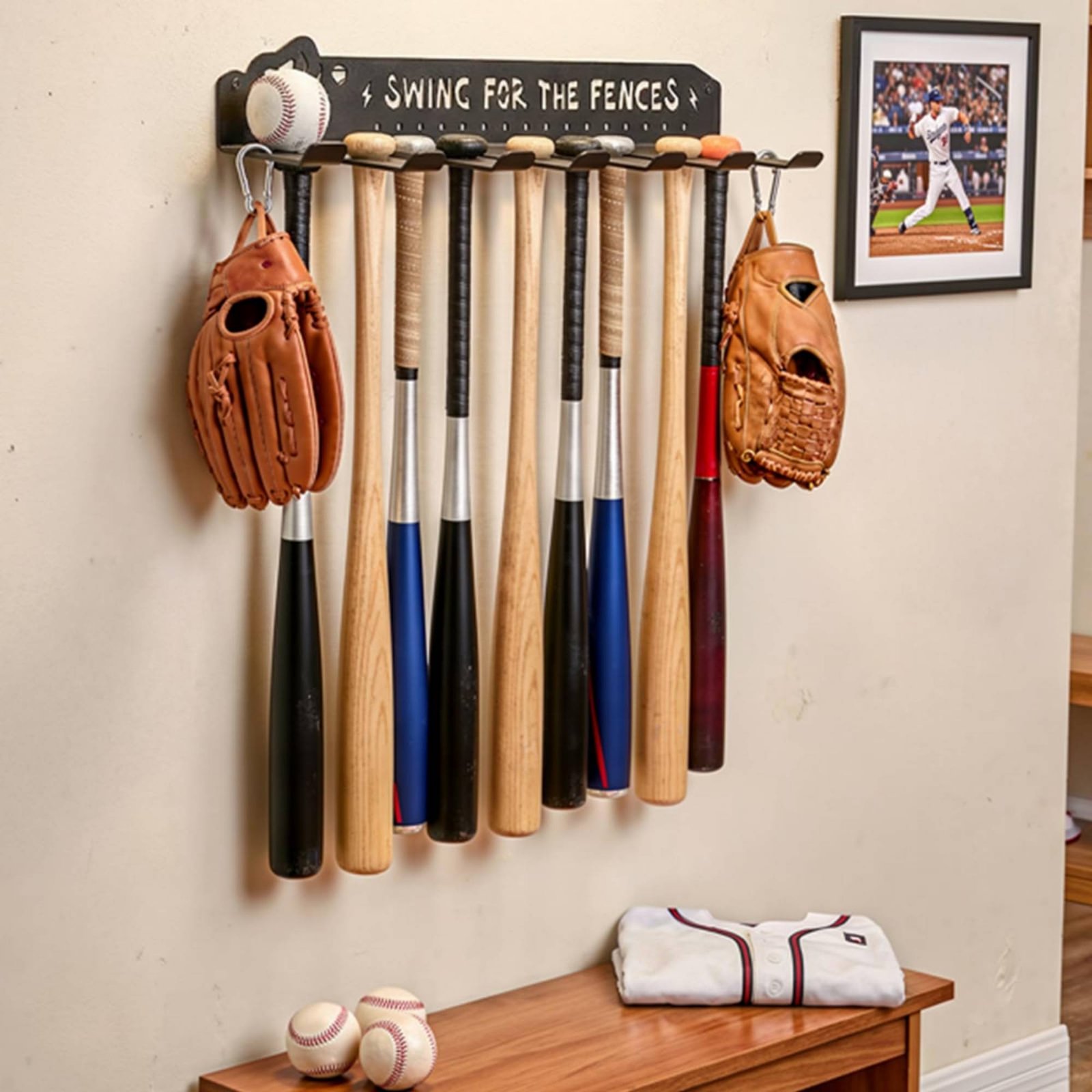 8 Hook Sports Equipment Rack H - Sports Equipment Organizer Garage avis et prix