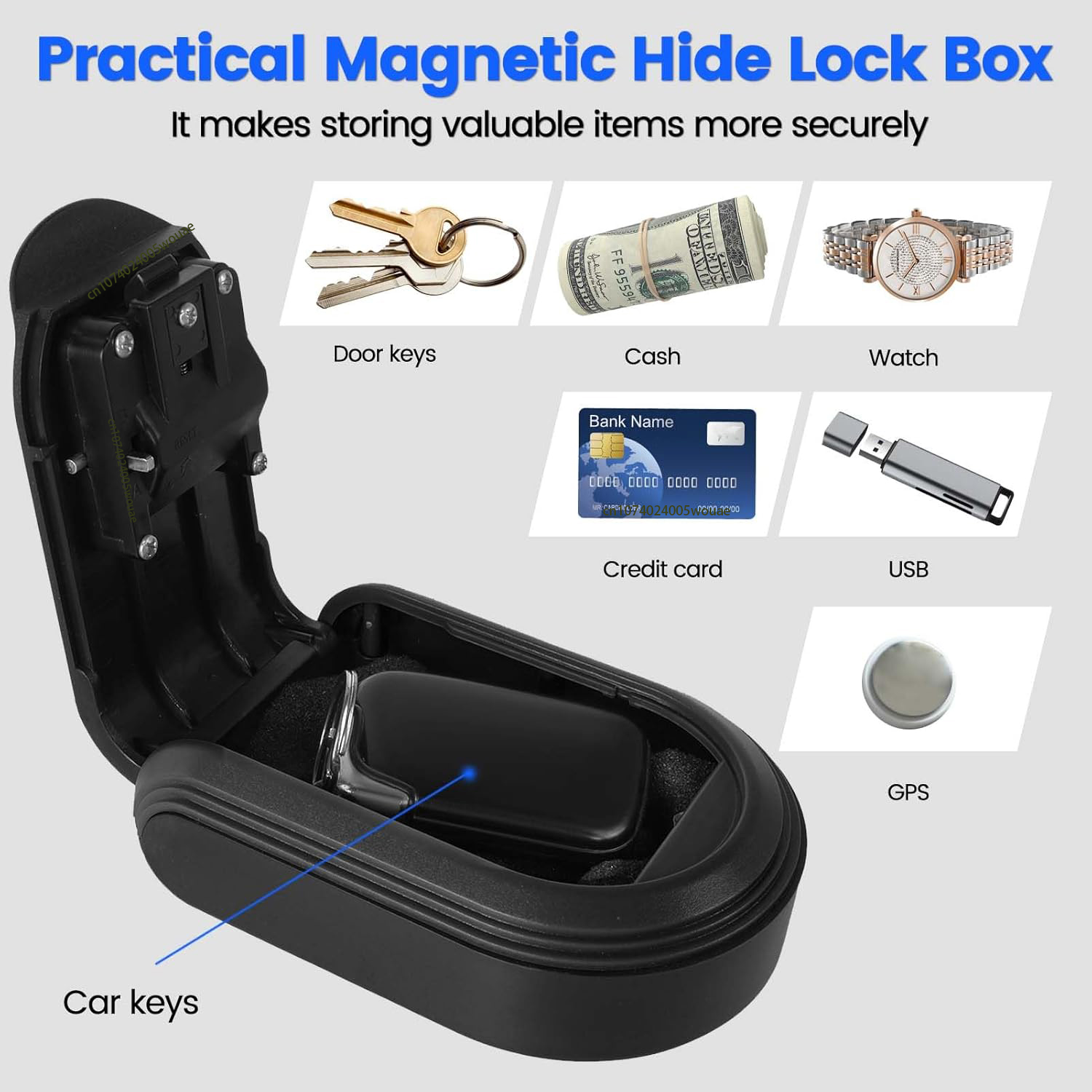 Magntic Key Lock Box with 4 Di - Sports Equipment Organizer Garage avis et prix