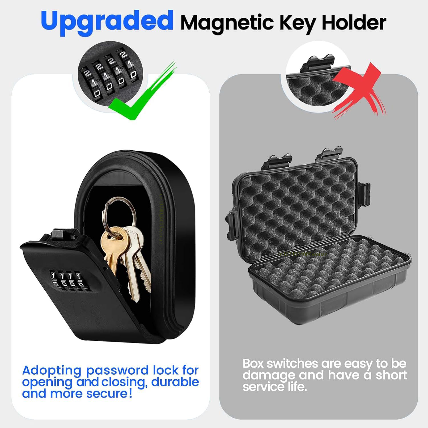Magntic Key Lock Box with 4 Di - Sports Equipment Organizer Garage avis et prix