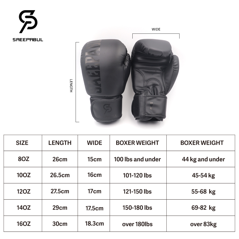 Boxing Gloves 8 10 12 14 16OZ  - Boxing Glove Set avis et prix
